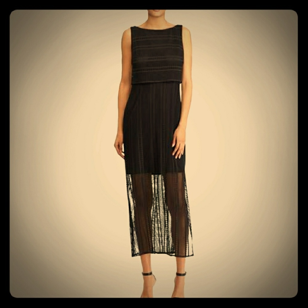 *NWT* American Living Black Maxi Lace Dress Size 6